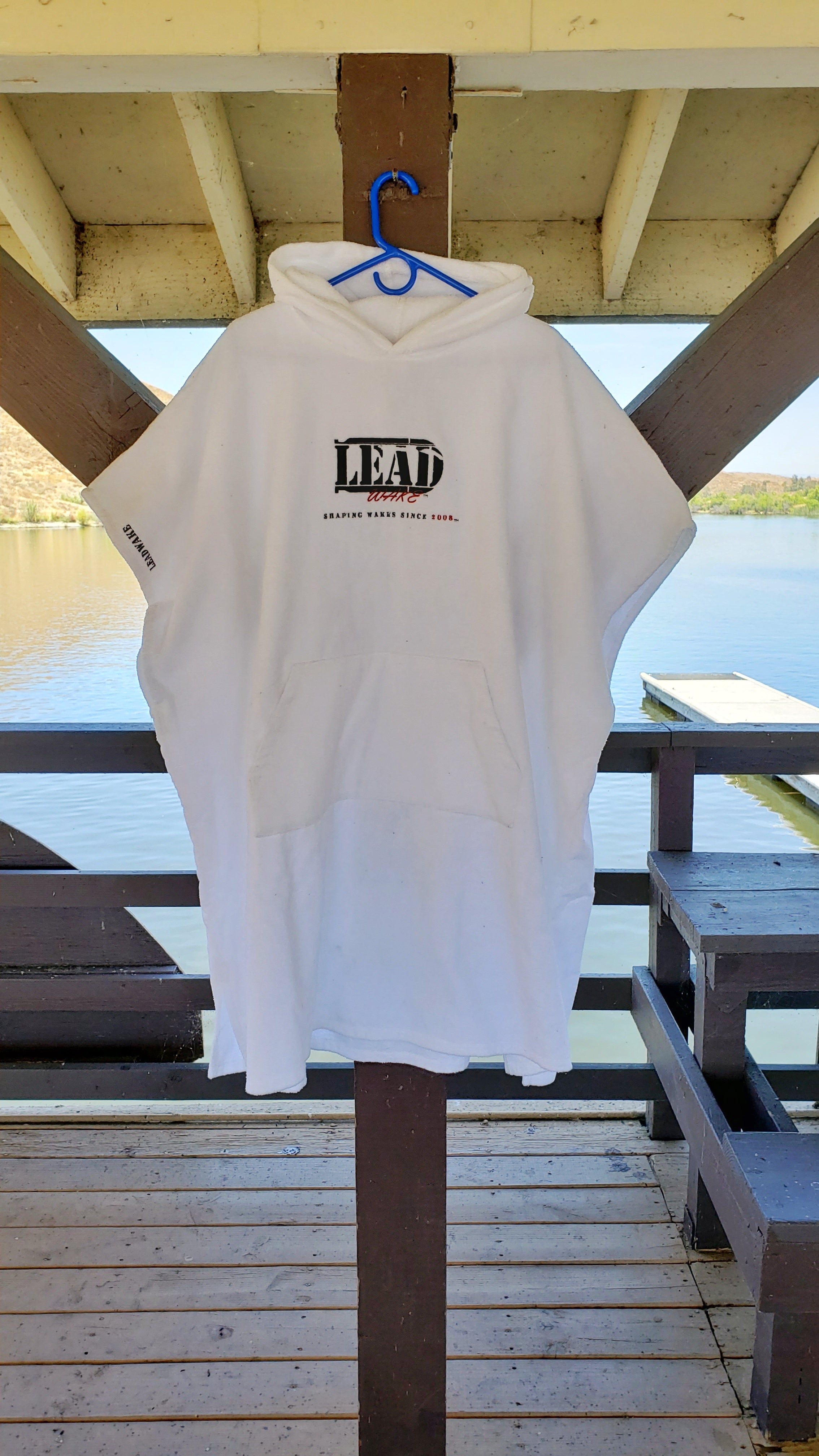 Lead Wake White <br>Towel Poncho