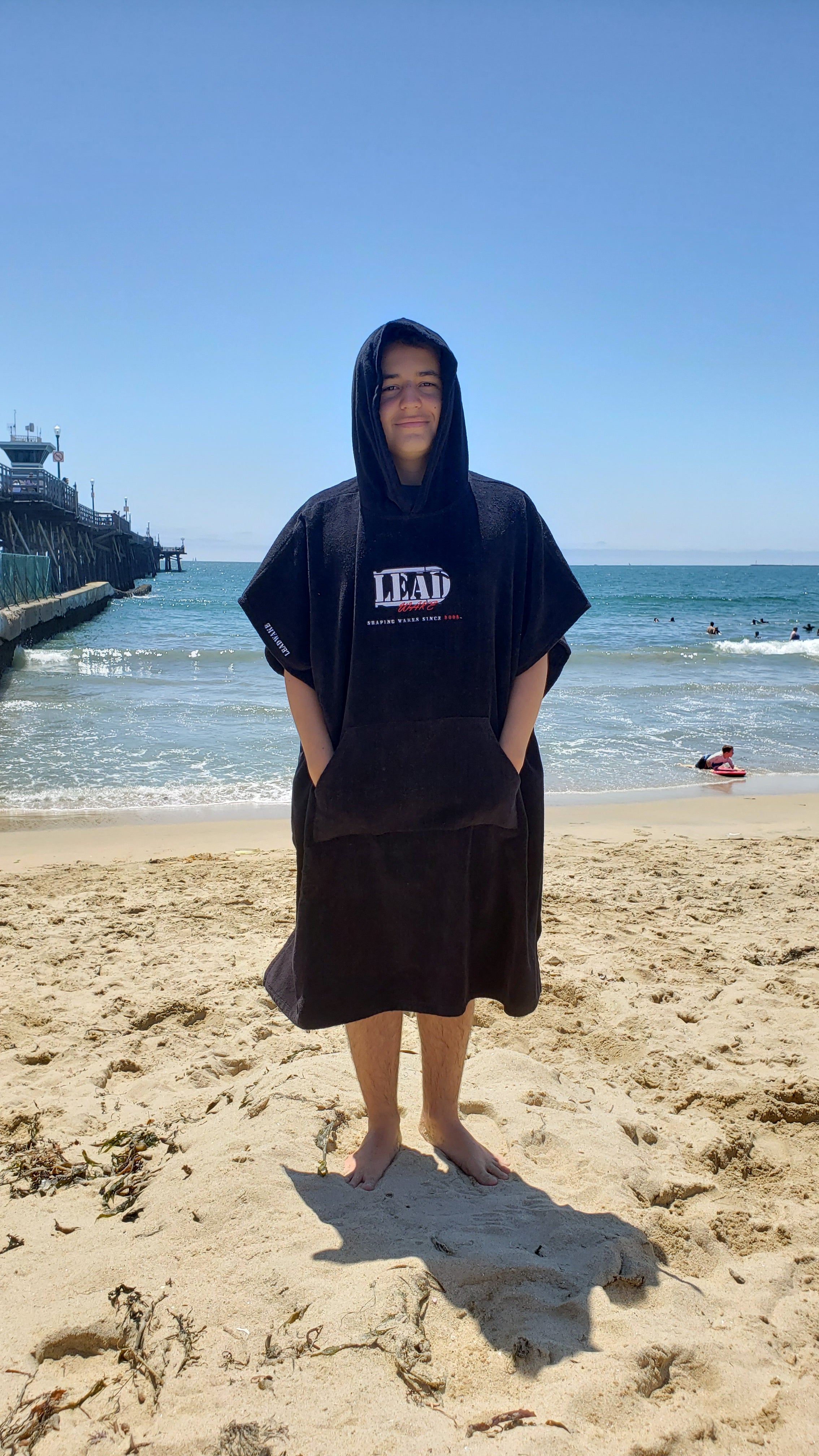 Lead Wake Black <br>Towel Poncho