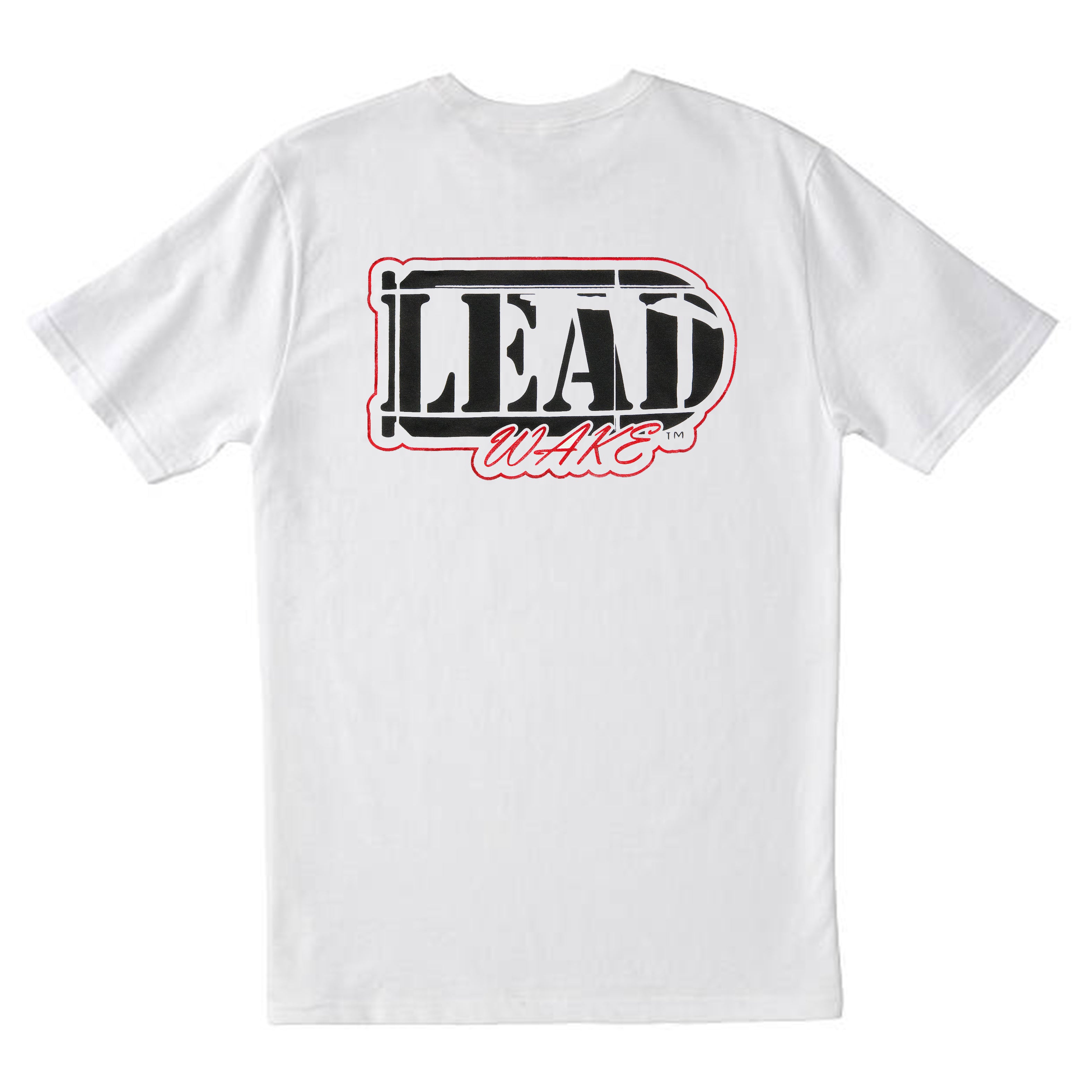 Lead Wake Logo<br> T-Shirt in White