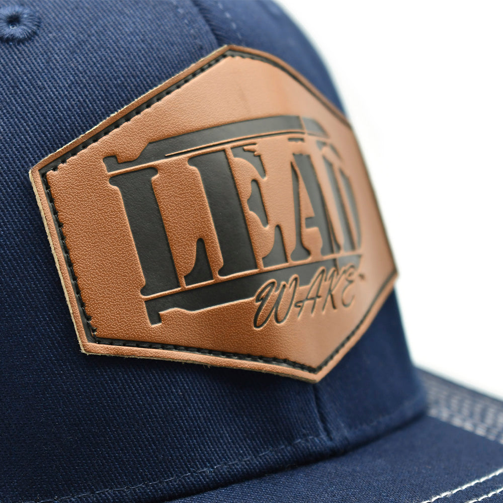 Lead Wake Hat <br> Navy Blue & White