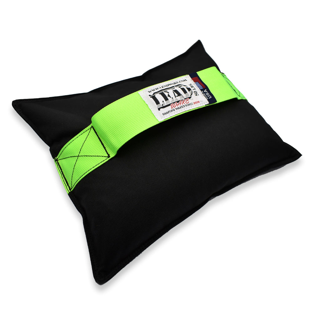 Neon Green and Black 50lb <br>Lead Wake Ballast Bag