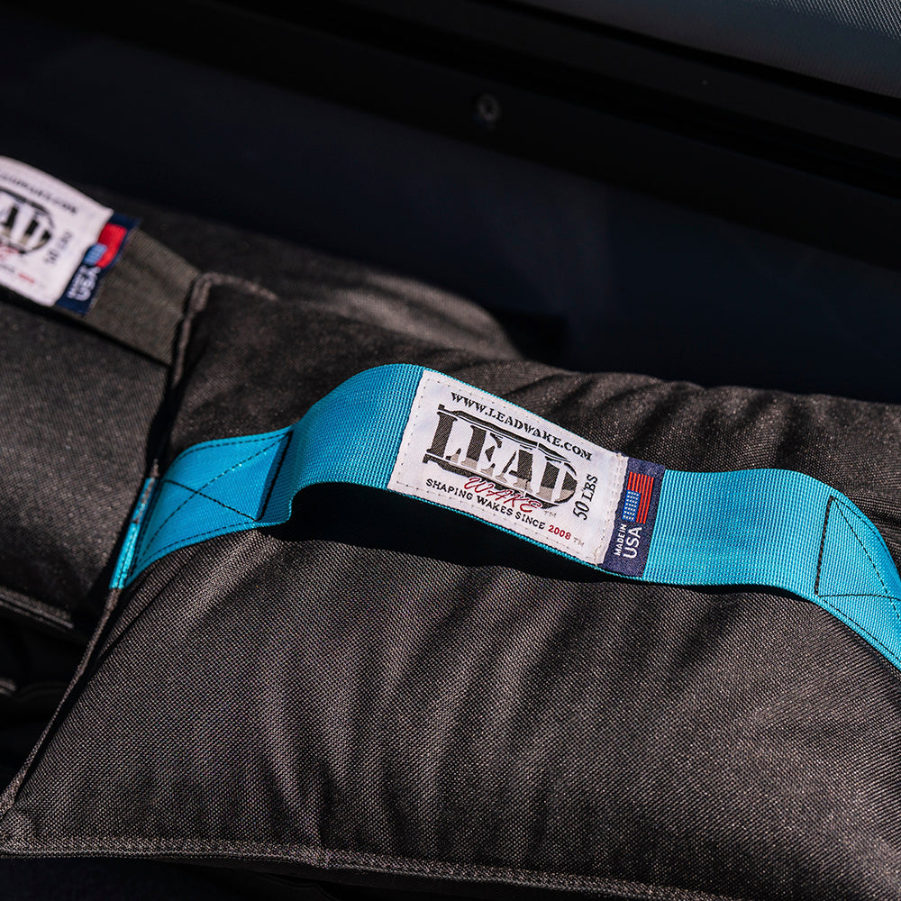 Teal and Black 50lb <br>Lead Wake Ballast Bag