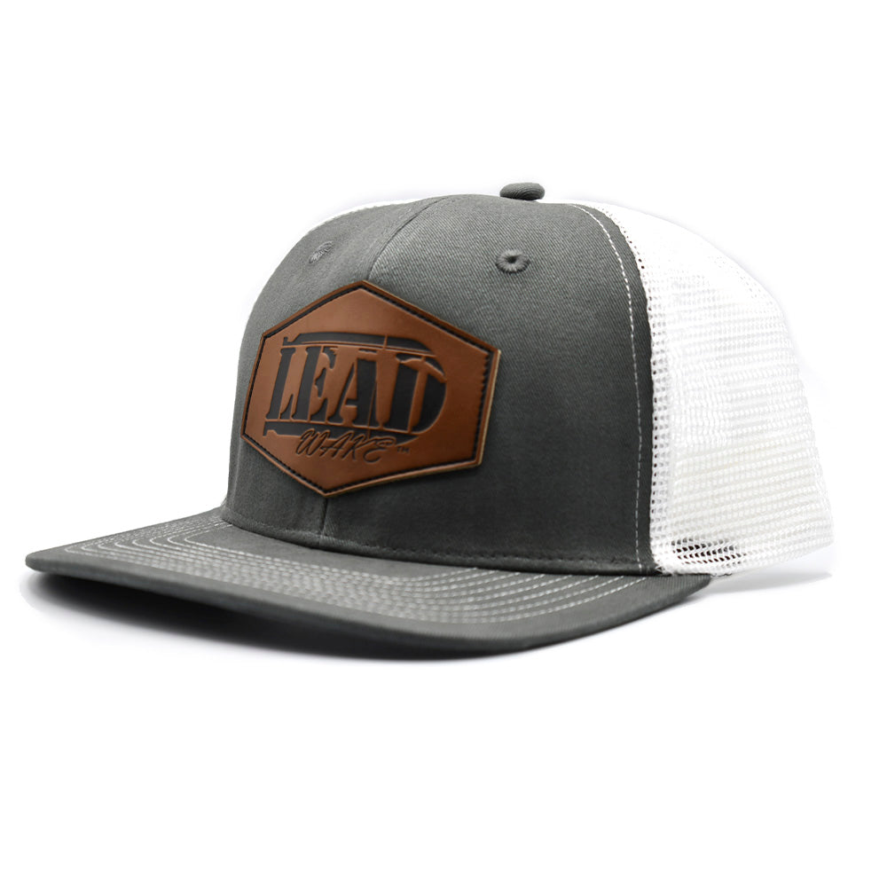 Lead Wake Hat <br>Light Grey & White